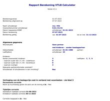 Uitdraai voor bijlage 1 vtlb rapport