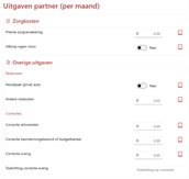 Uitgaven partner