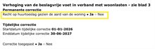 Aard van de woning uitdraai